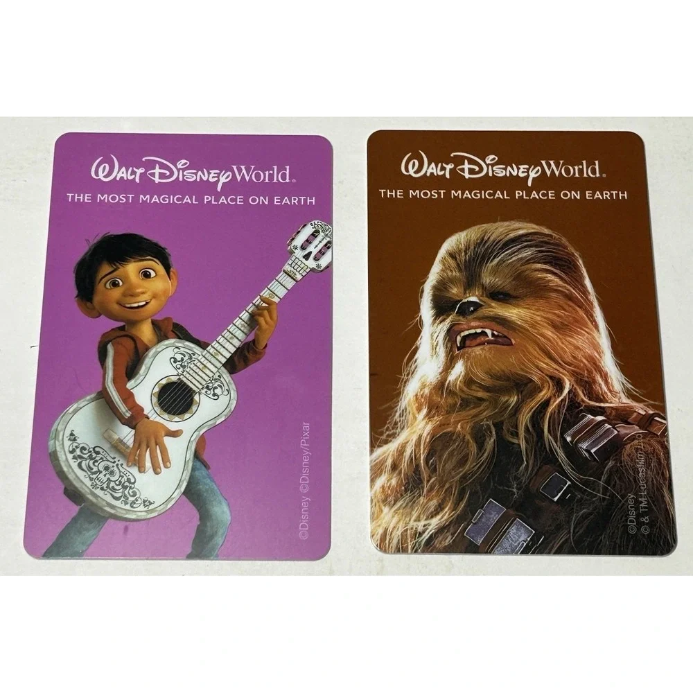 Walt Disney World Theme Park Card Used‎ Miguel Coco Chewbacca Souvenir Card